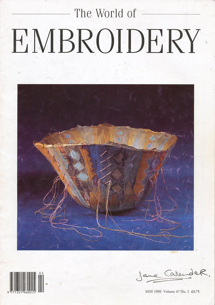 World of Embroidery magazine cover